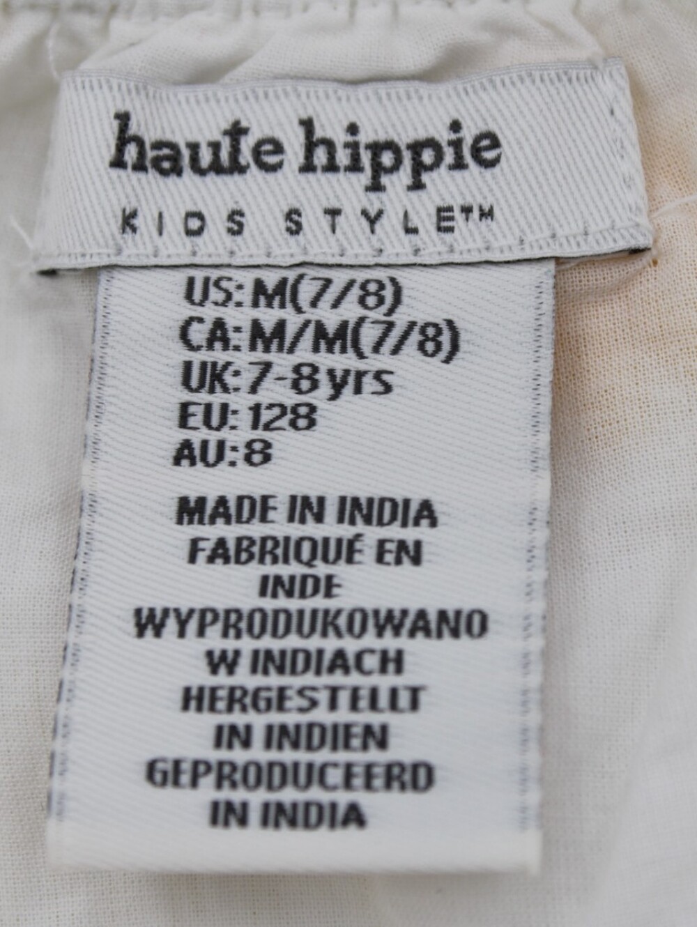 Haute Hippie Kids Style White Embroidered Floral Blouse Girls M (7/8) - Picture 6 of 6